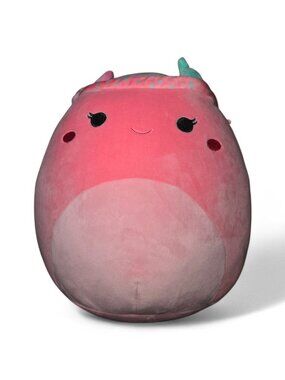 Squishmallows Barbara Milkshake Plush 14” Pink Foodie Character NWOT Soft Toy